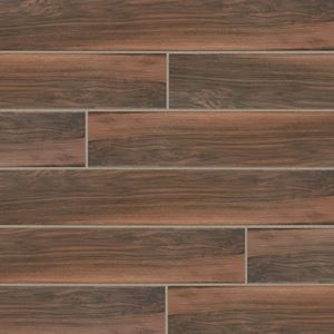 Timber Falls Bourbon Brown Porcelain and Ceramic Tile Product Swatch Image